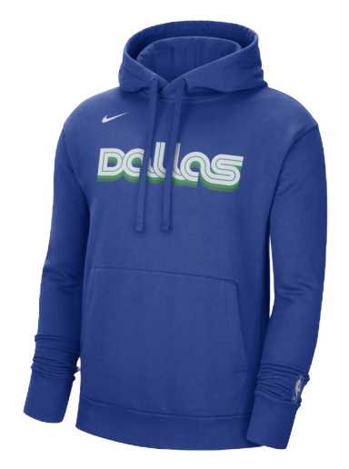Sweatshirt Nike Dallas Mavericks City Edition NBA Fleece Pullover Hoodie Blå | DN8657-495