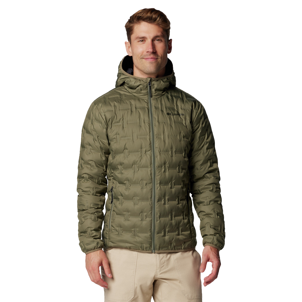Puffer jakke Columbia Delta Ridge II Down Hooded Jacket Grøn | 2086221397, 0