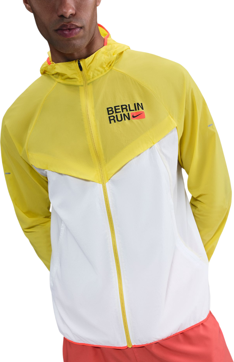 Jakke Nike Nike Stride Berlin Marathon Hooded Jacket Gul | ih4068-100