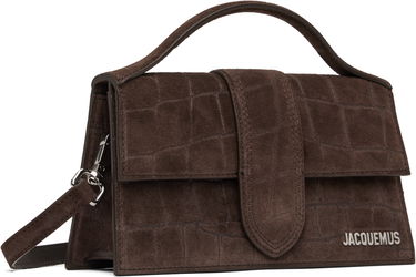 Håndtaske Jacquemus Jacquemus 'The Large Bambino' Suede Shoulder Bag Brun | 25E213BA007-3243, 4