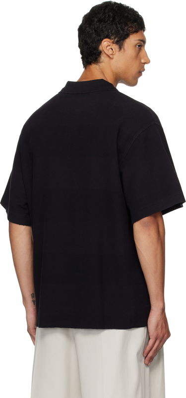 Polo skjorte Alexander Wang Alexander Wang Rib Short Sleeve Polo Sort | 6CC3251094, 2
