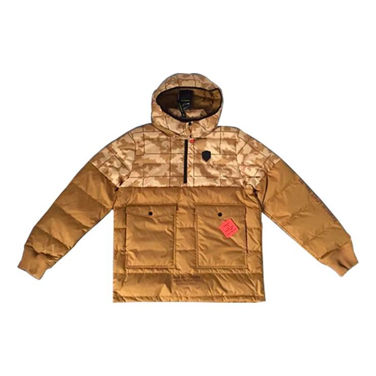 Parka Nike LeBron Hybrid Half Pull Chain Warm Down Jacket Brun | AT3905-790