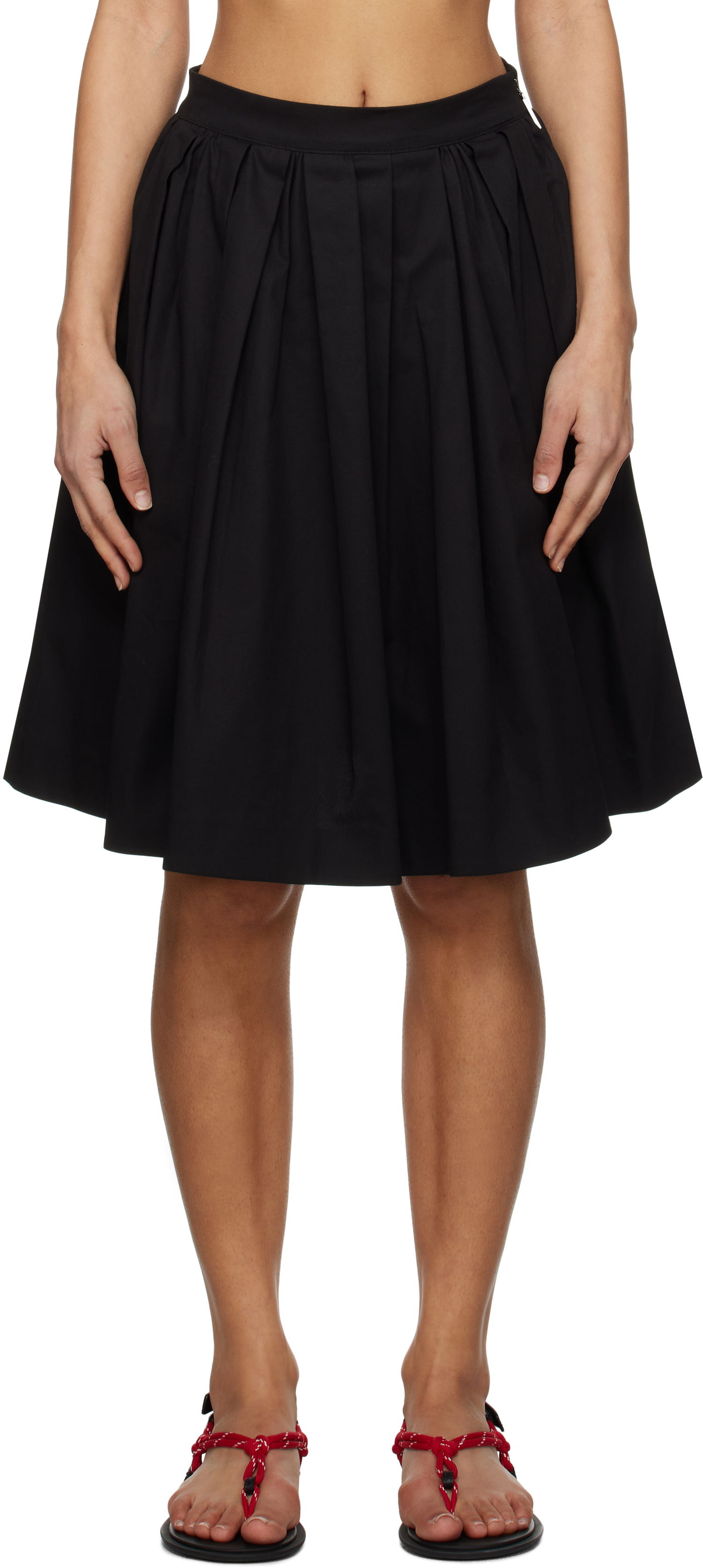 Nederdel MSGM MSGM Pleated Miniskirt Sort | 3841MDD12 257126, 0