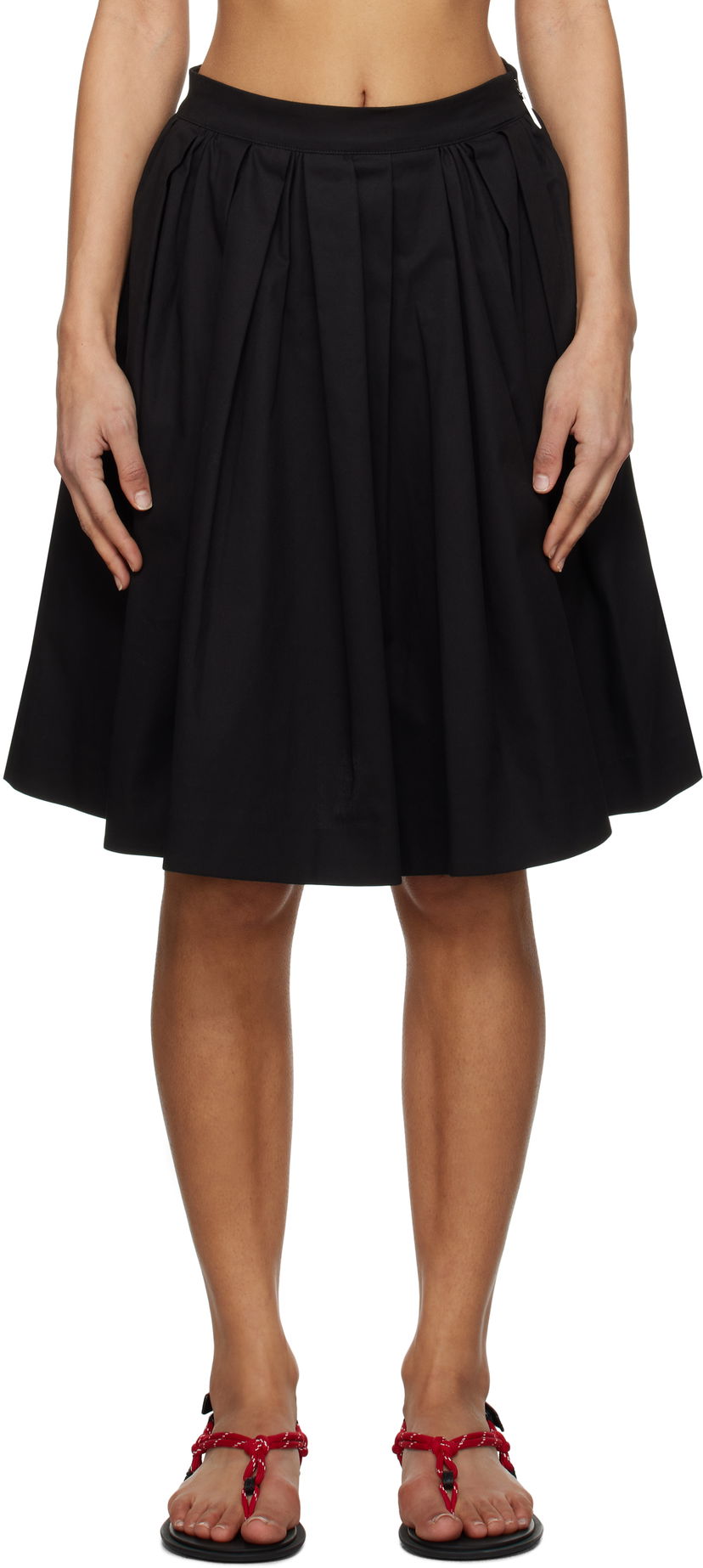 Nederdel MSGM MSGM Pleated Miniskirt Sort | 3841MDD12 257126
