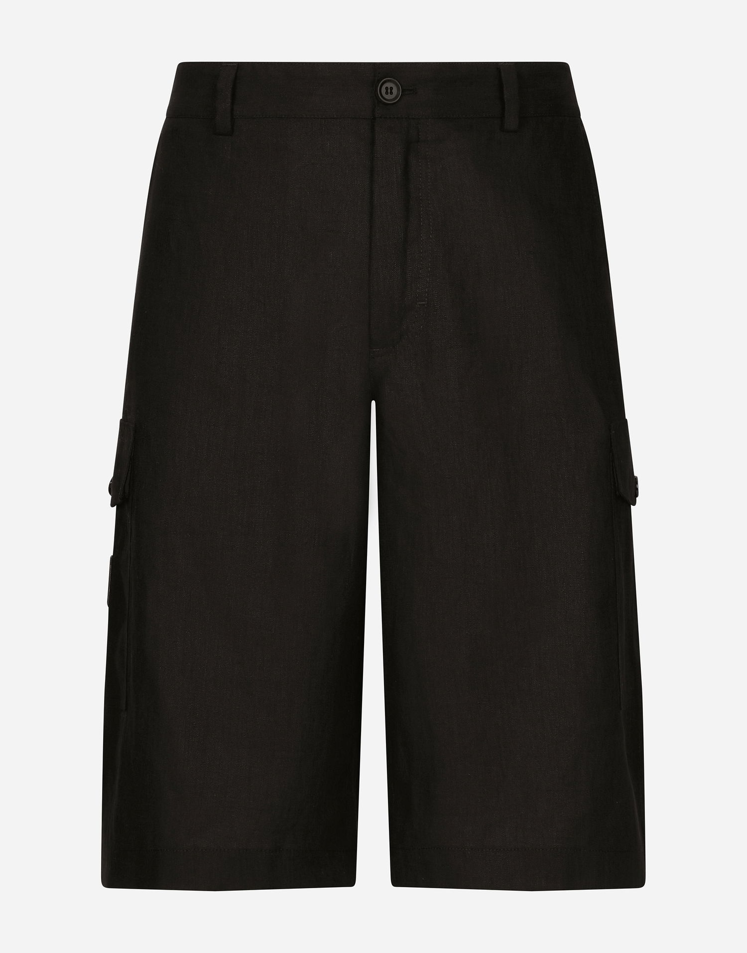 Shorts Dolce & Gabbana Linen Cargo Shorts Sort | GV5TATGI437N0000, 0