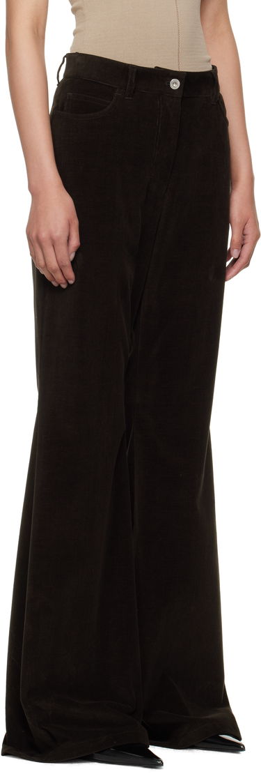 Bukser FERRAGAMO Ferragamo Flared Corduroy Trousers Brun | 785197, 1