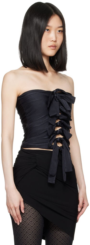 Tanktop Coperni Coperni Knotted Gala Tube Top Sort | COPT57BIS545, 1