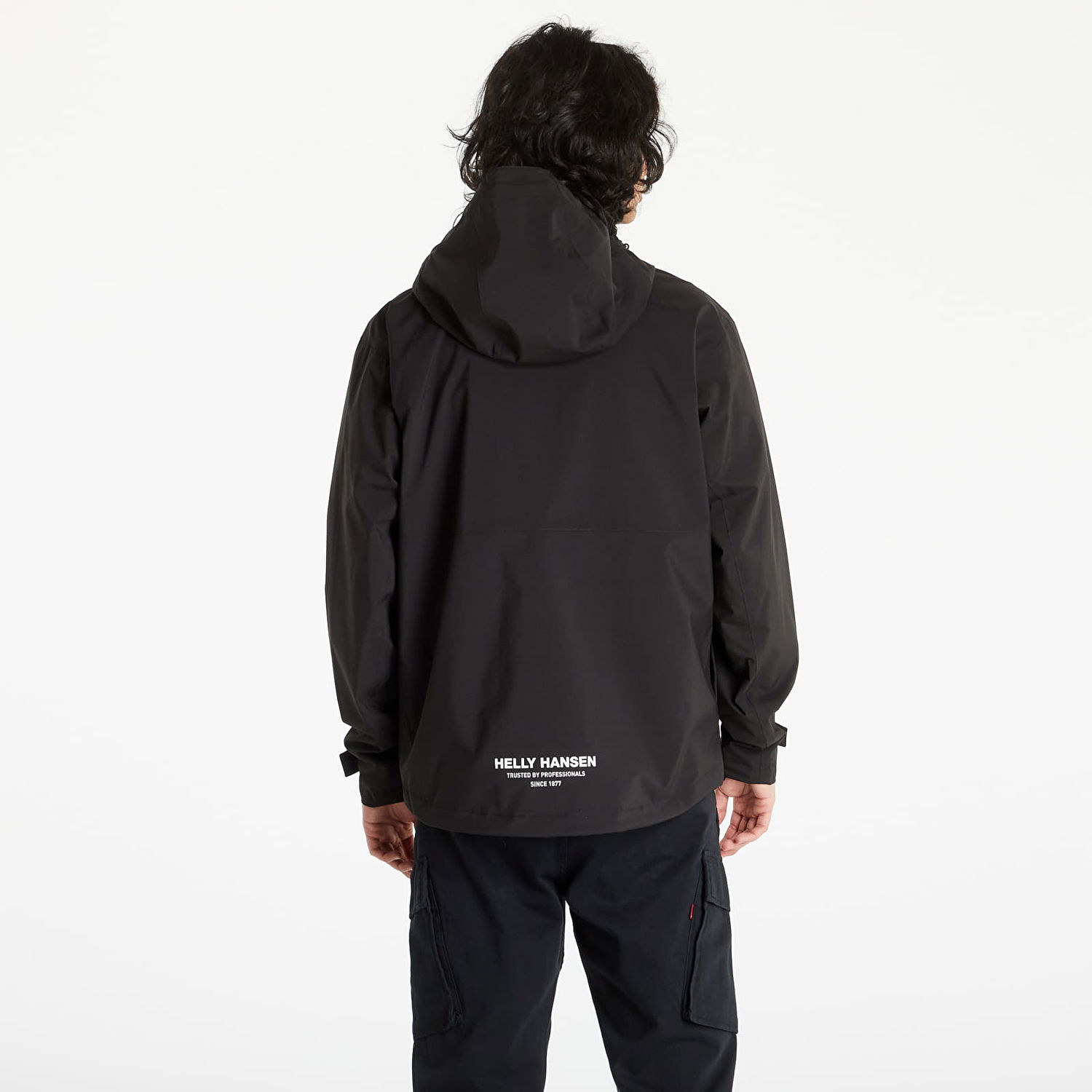 Vindjakke Helly Hansen Move Hooded Rain Jacket Sort | 53757-990, 0