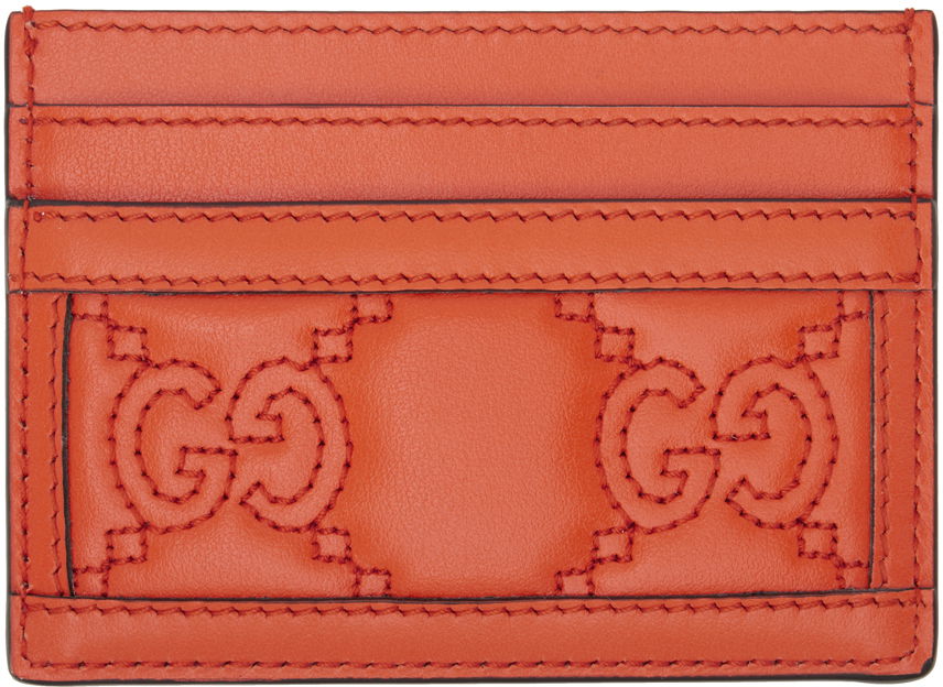 Tegnebog Gucci Embossed Rød | 723790 UM8IG, 1