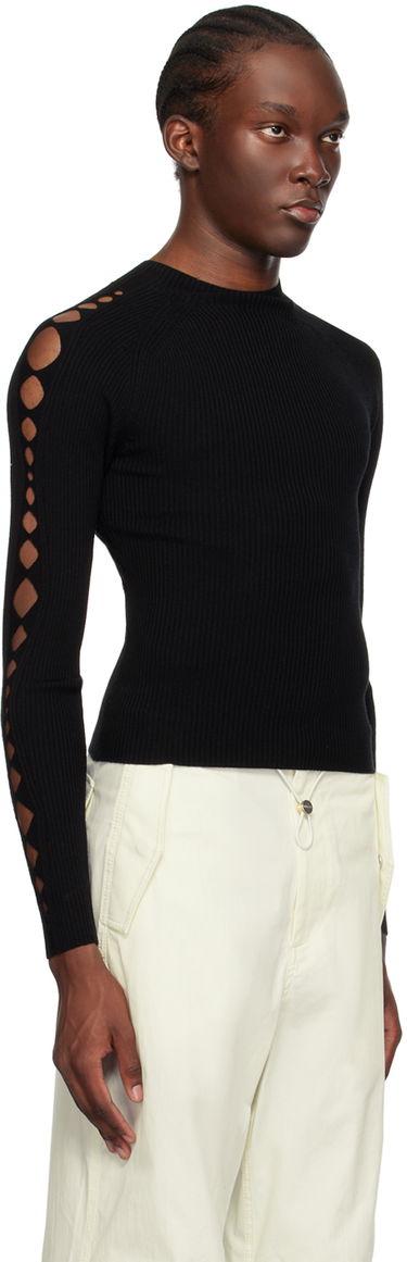 T-shirt Dion Lee Cutout Detail Knit Top Grøn | A7725P23, 4