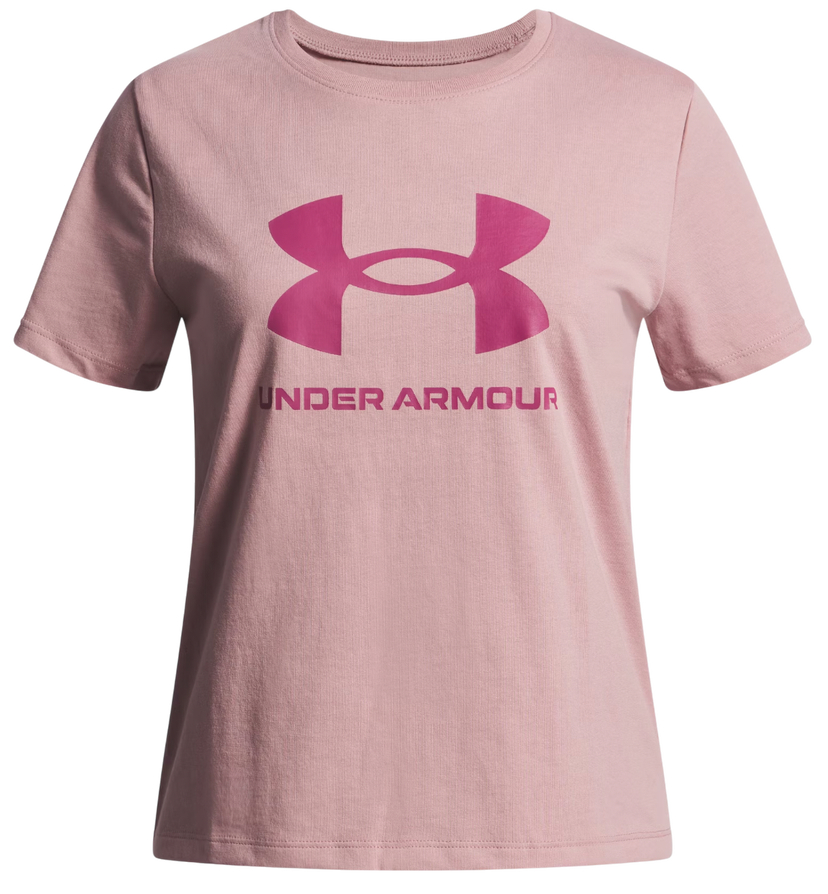 T-shirt Under Armour T-Shirt BIG LOGO Short Sleeve Lyserød | 1389756-673