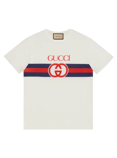 T-shirt Gucci Interlocking G T-Shirt Hvid | 548334 XJET1 9095
