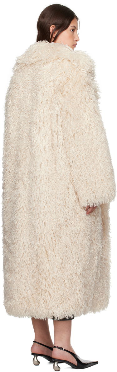 Frakker Nanushka Nanushka Kilah Faux-Fur Long Coat Beige | NU24FWOW40271, 2