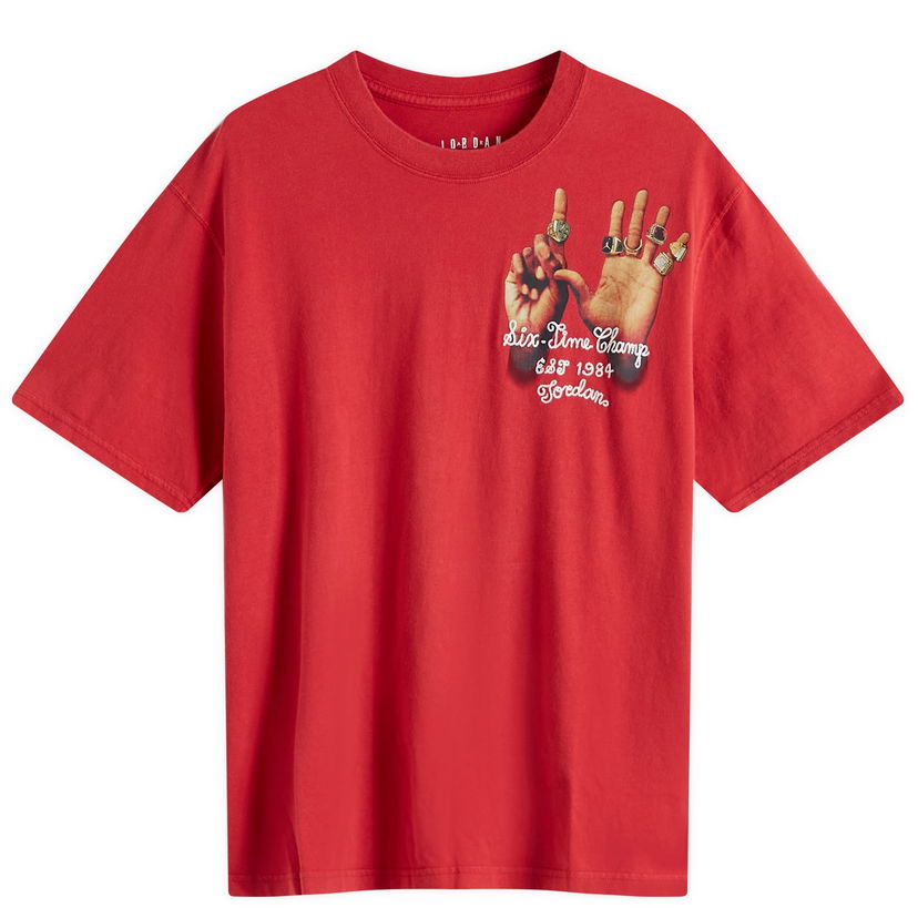 T-shirt Jordan Graphic 6 Ring T-Shirt Rød | HM7275-636