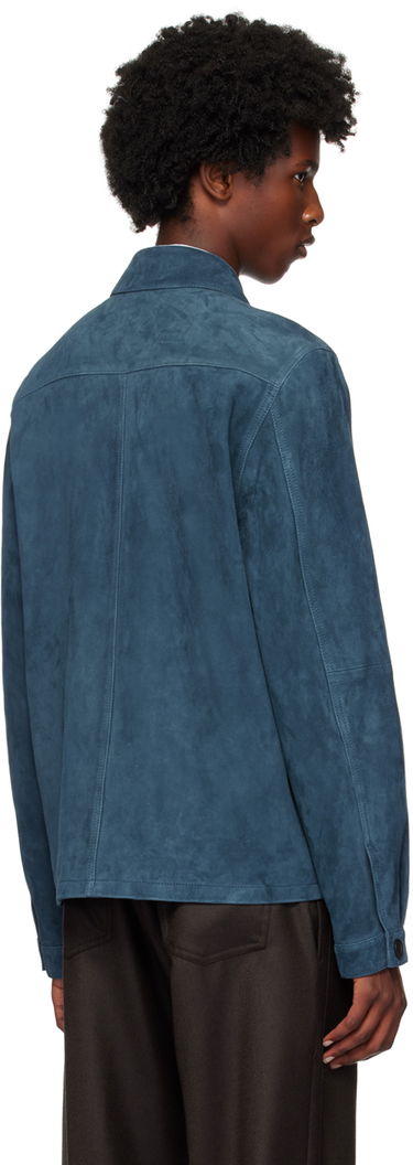 Jakke Paul Smith PS Paul Smith Zip Suede Jacket Blå | M2R-022ZL-N21985-76, 2