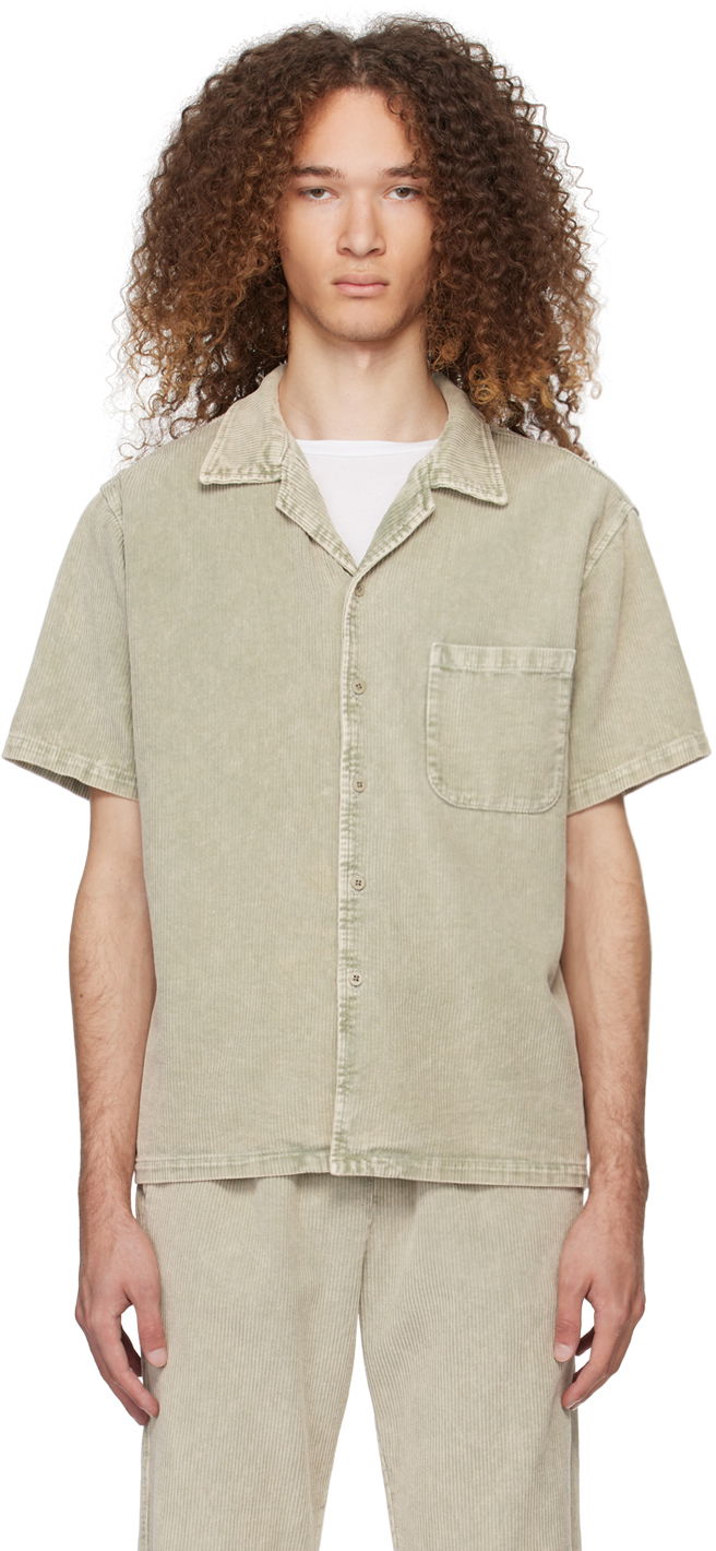 Skjorte LES TIEN Buttoned Shirt "Khaki" Beige | WC-2016-MW
