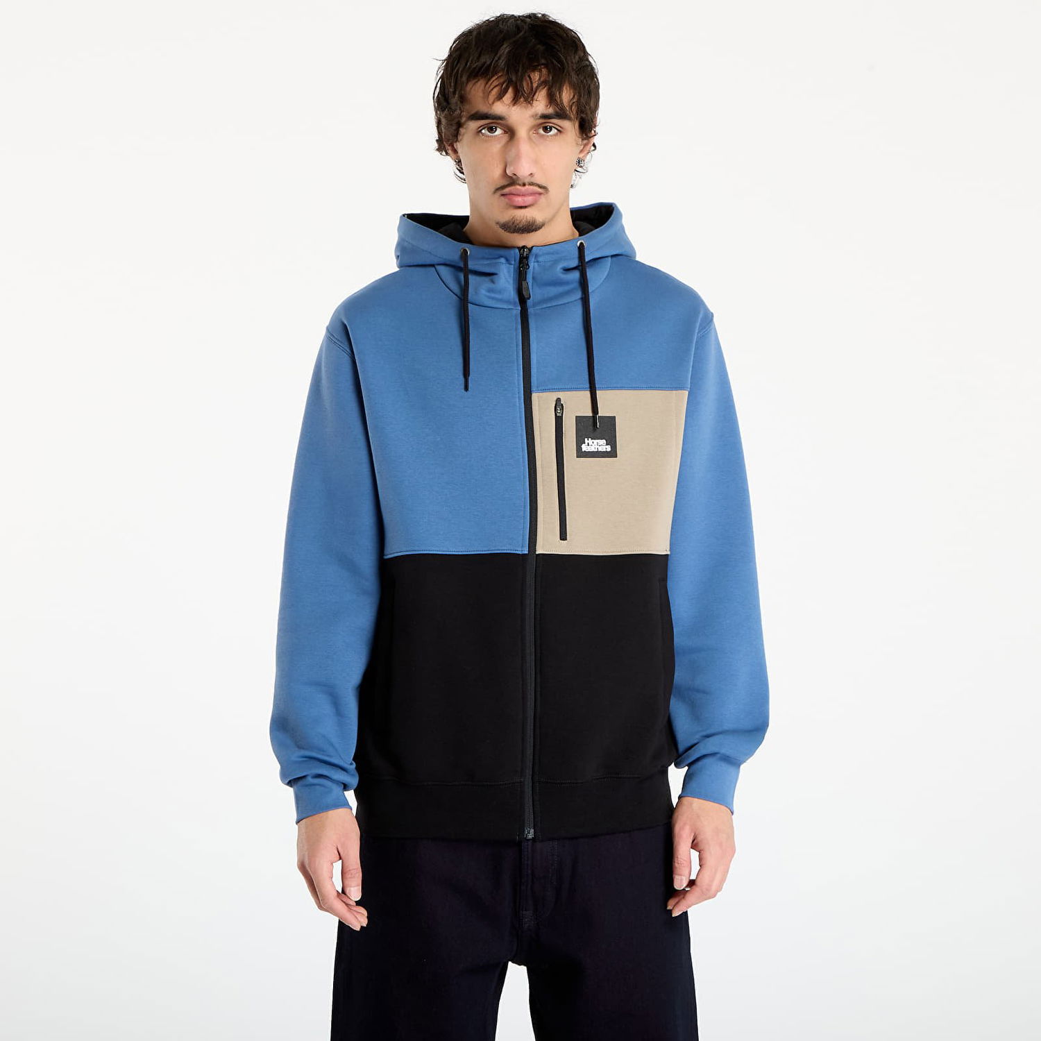 Sweatshirt Horsefeathers Vick Color-Blocked Full-Zip Hoodie Flerfarvet | SM1321N, 0