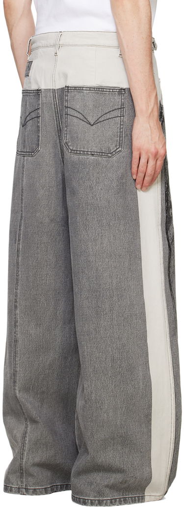 Jeans Feng Chen Wang Feng Chen Wang Paneled Jeans Grå | FUF18TR07, 2