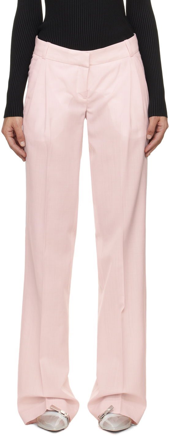 Bukser Coperni Glen Check Trousers Lyserød | COPP63834
