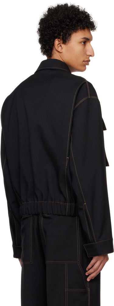 Jakke Jil Sander Jil Sander Flap Pocket Jacket Sort | J22SW0036_J70001, 2