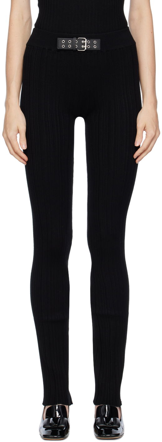 Bukser Moschino Jeans Buckle Detail Trousers Sort | 380 8711, 0