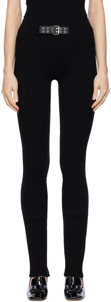 Bukser Moschino Jeans Buckle Detail Trousers Sort | 380 8711, 0