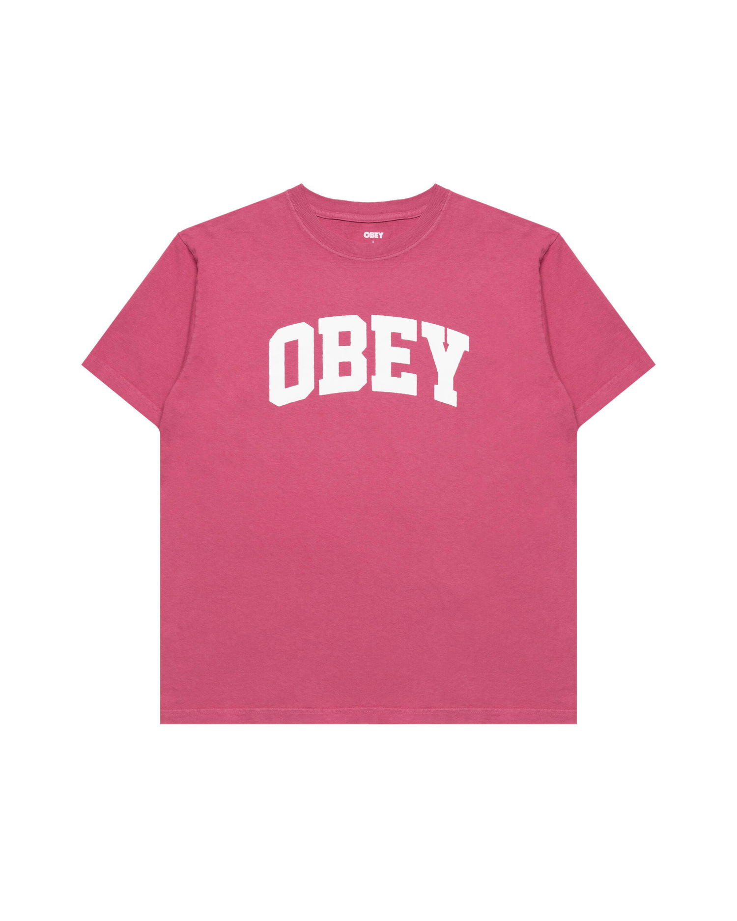T-shirt OBEY Collegiate T-Shirt Lyserød | 167923941-BER, 0