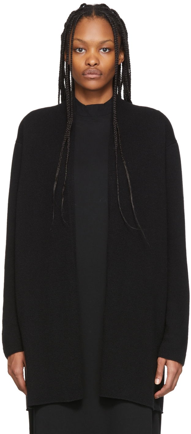 Sweater The Row Fulham Wool Long Cardigan Sort | 5584-Y187