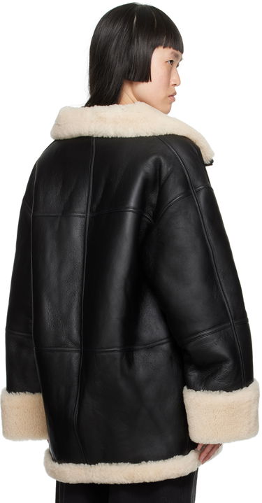 Jakke TOTEME TOTEME Signature Shearling Jacket Sort | 214-122-606, 2