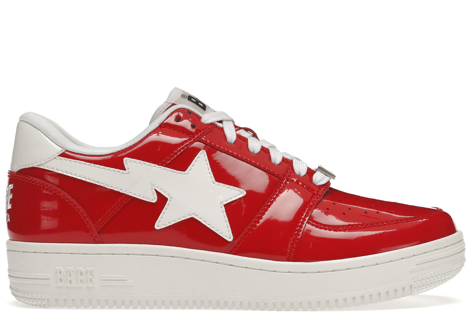 Sneakers og sko BAPE Bape Sta Low "Patent Red" Rød | 1G30191010 RED, 0