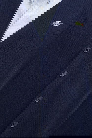 Sweater Lacoste Wool Cardigan Mørkeblå | AH0397, 3