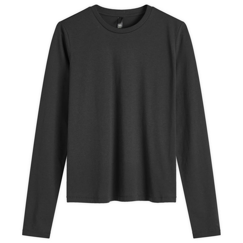 T-shirt SKIMS Relaxed Fit Long Sleeve T-Shirt, Size Large Sort | LS-LST-6976W-ONYX