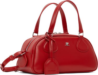Håndtaske Courrèges Courrèges Friday Bowling Leather Bag Hvid | 125GSA167CR0065, 4