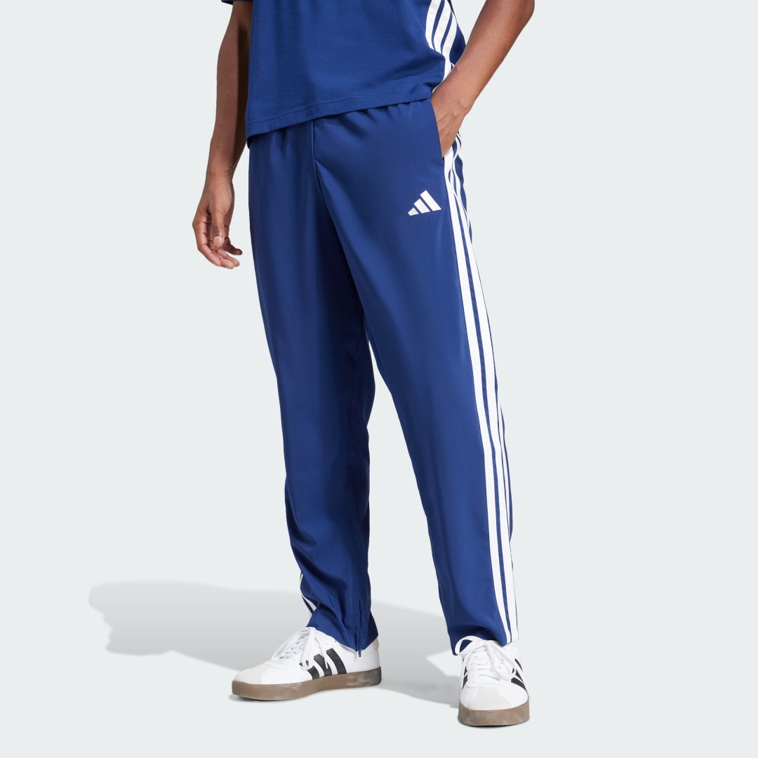 Joggingbukser adidas Performance Open Hem 3-Stripes Track Pants Blå | JE6400, 0