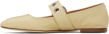 Skopleje Aeyde Aeyde Uma Eyelet Mary-Jane Ballerina Flats Beige | A11-FL-RKLS08FL159-SS25-957-069, 2