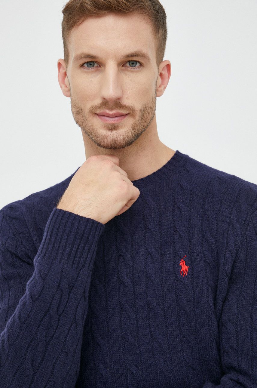 Sweater Polo by Ralph Lauren Jersey Pullover Mørkeblå | 710876762002, 0