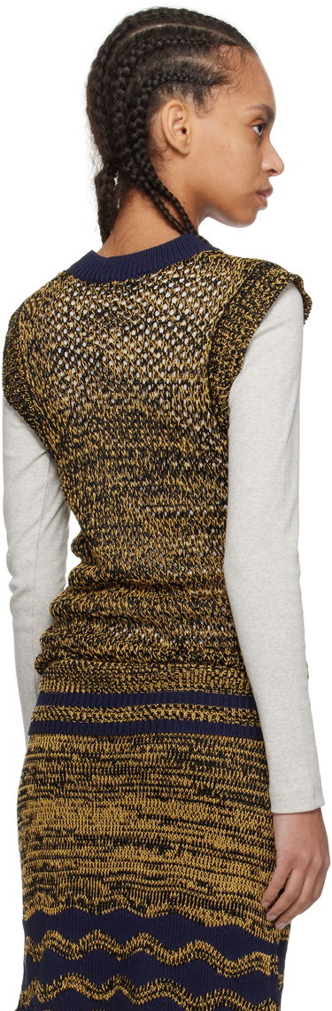 Sweater Wales Bonner Wales Bonner Shade Knit Vest Gul | US25KN31-KN04-5190, 2