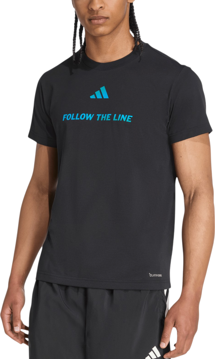 T-shirt adidas Originals Follow the Line T-Shirt Sort | jx3181