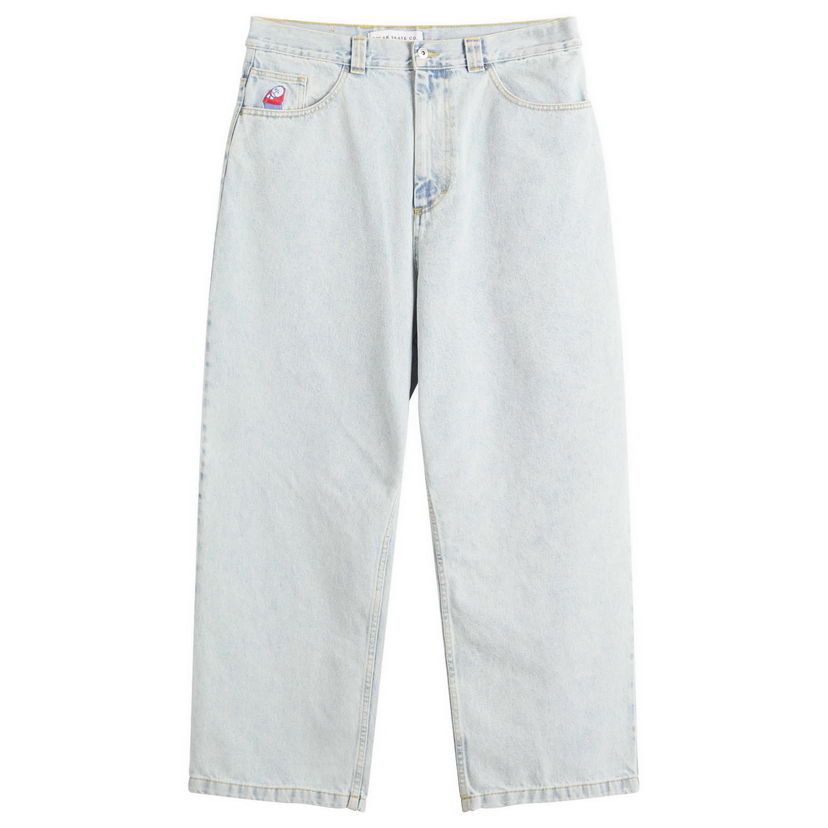 Jeans Polar Skate Co. OG Logo Big Boy Jeans, Size Large Blå | PSC-CO-17-LBL