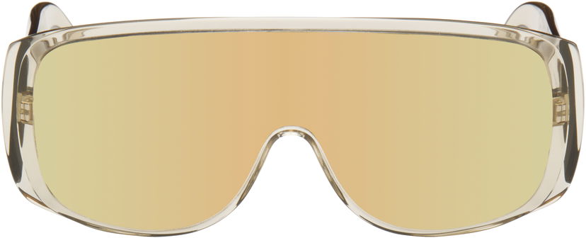 Solbriller Maison Margiela MM6 Maison Margiela Mask Sunglasses Beige | I9B