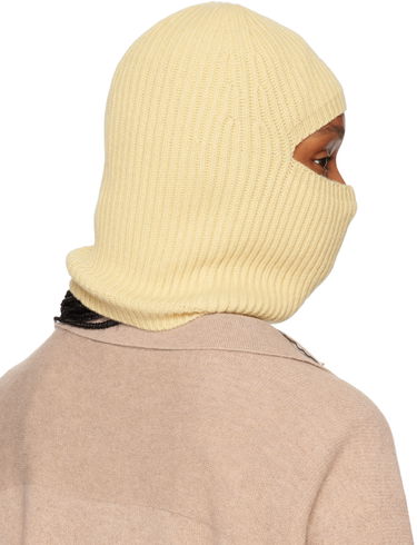 Tørklæde Stella McCartney Ribbed Balaclava Gul | 6K08883S2528, 2