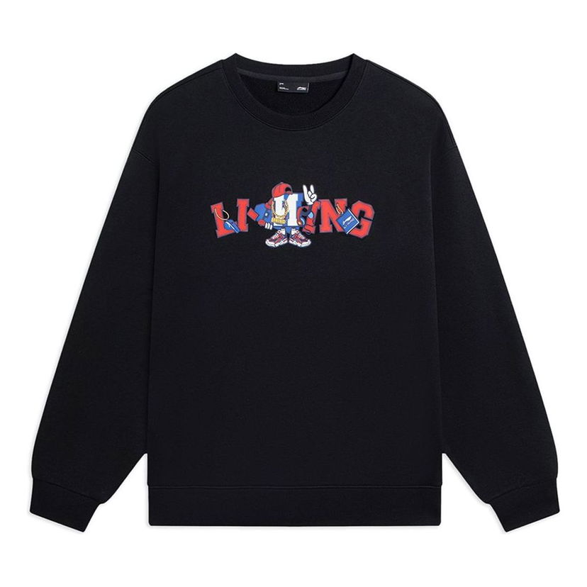 Sweater Li-Ning Graphic Sweatshirt Sort | AWDSG05-2