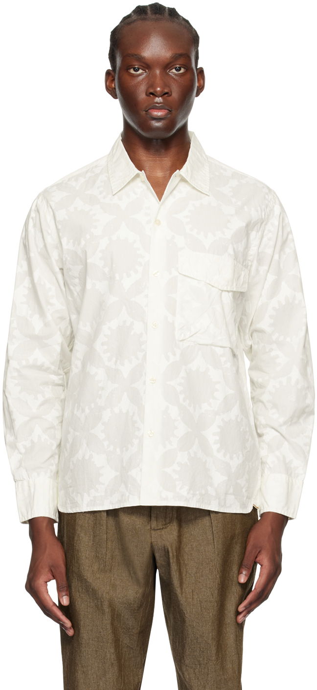 Skjorte Universal Works Universal Works Field Shirt Hvid | P3079