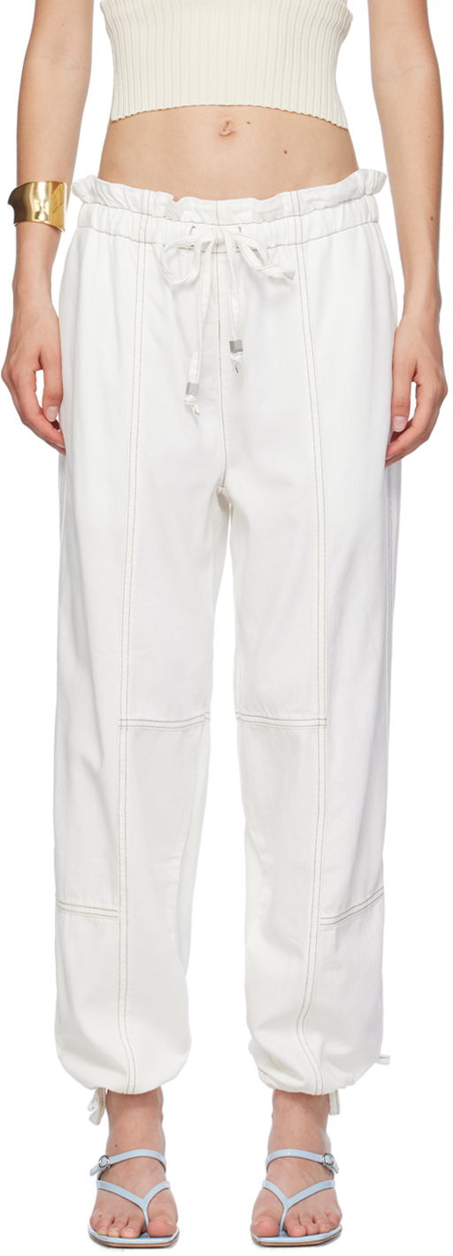 Joggingbukser rag & bone Rag & Bone Ultra Featherweight Jordan Pants Hvid | WDD24P2992FYWH
