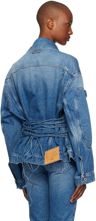 Jakke Jean Paul Gaultier Jean Paul Gaultier Lacing Denim Jacket Blå | 24/31-F-VE062LP-D013-57, 2