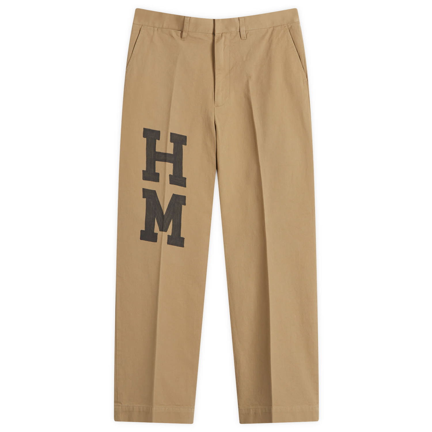 Bukser Human Made Human Made Wide Chino Pants, Size Large Beige | HM28PT012-BG, 1