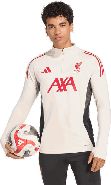 Sweater adidas Performance Liverpool FC Tiro 25 Competition Training 1/4 Zip Top Beige | JV6569, 4