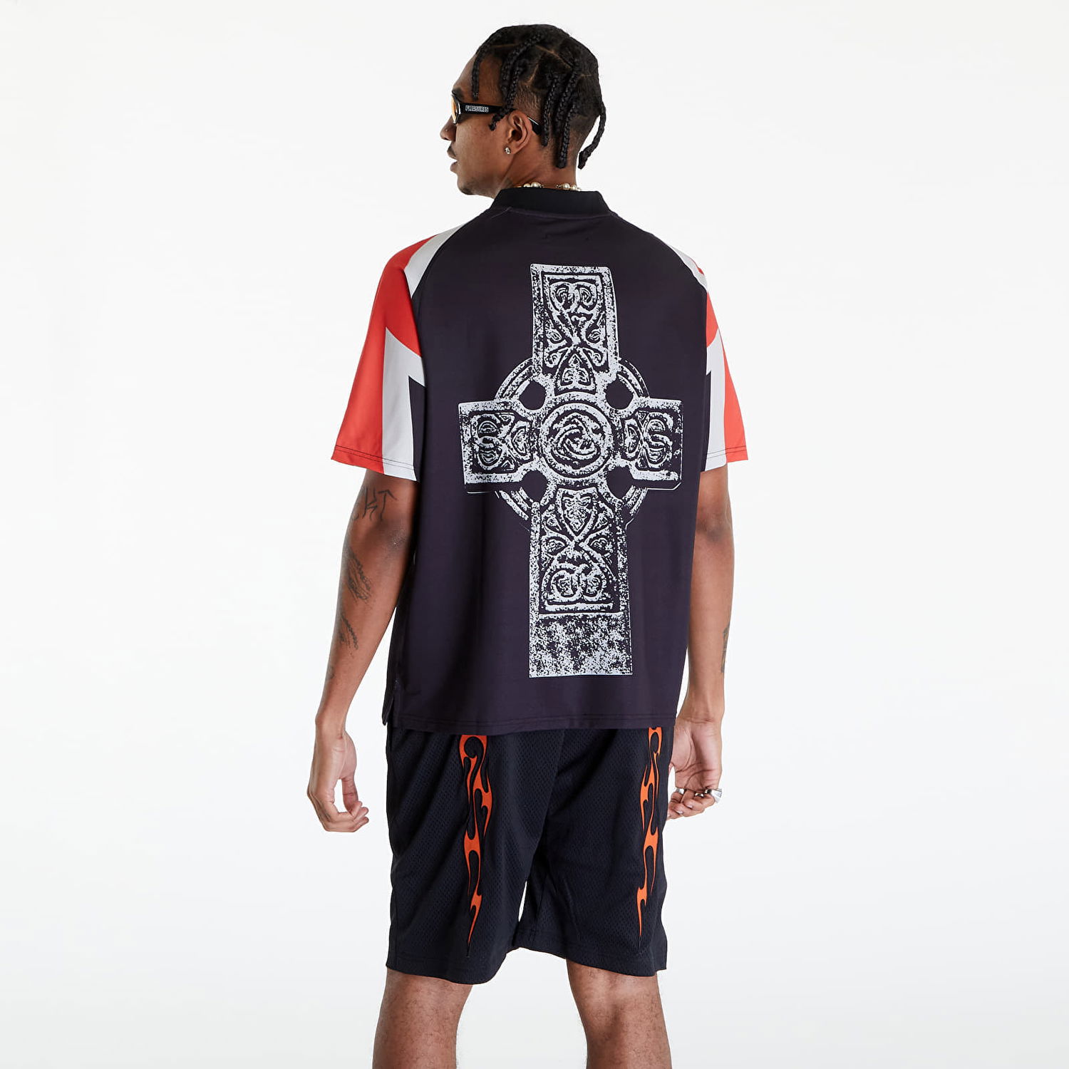 T-shirt Pleasures Mind Soccer Jersey Tee Sort | P24SP011 BLACK, 1