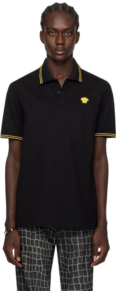 Polo skjorte Versace Medusa Polo Sort | 1013910_1A09860, 0