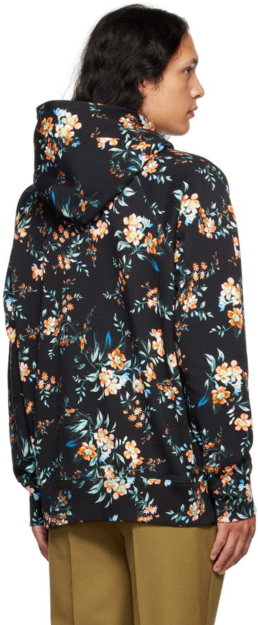 Sweatshirt Erdem Erdem Floral Print Christian Hoodie Sort | MF22_516MKFSW, 2